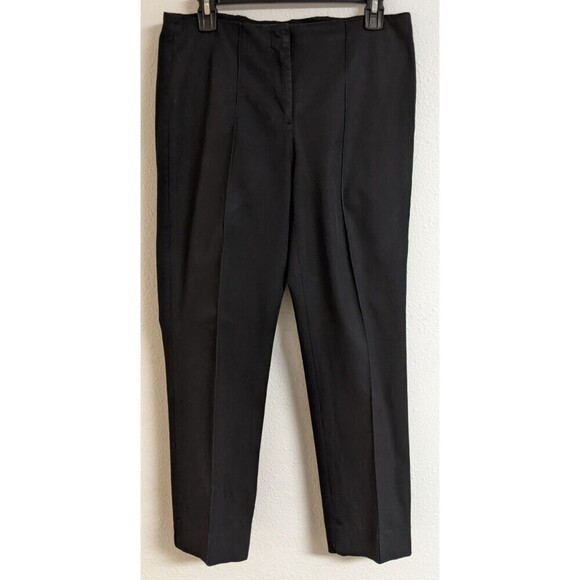 J. Jill Pants - J.JILL Black Cotton Spandex Straight Leg Front Seam Stretch Casual Pants Size 6
